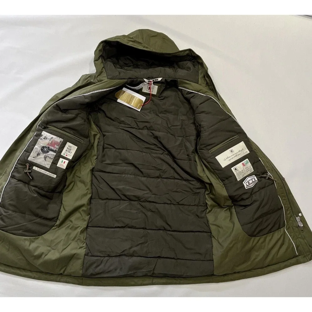 Kired by Kiton men's Olive Parka Jacket - size 42‎ / 52 eu - retail $1695